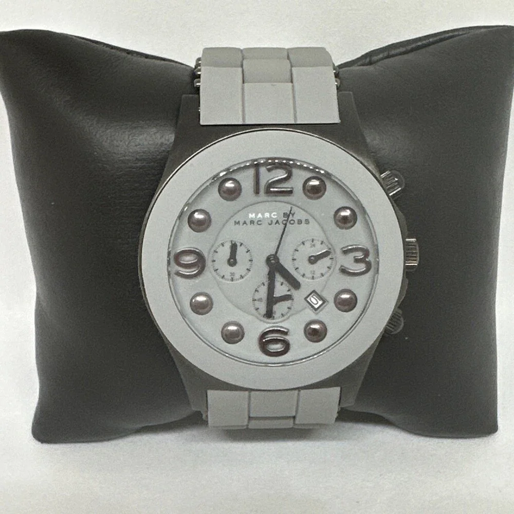 Marc By Marc Jacobs MBM2566 Women Silicone Strap Analog Dial Quartz Watch HME755